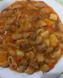Guiso de fideos coditos