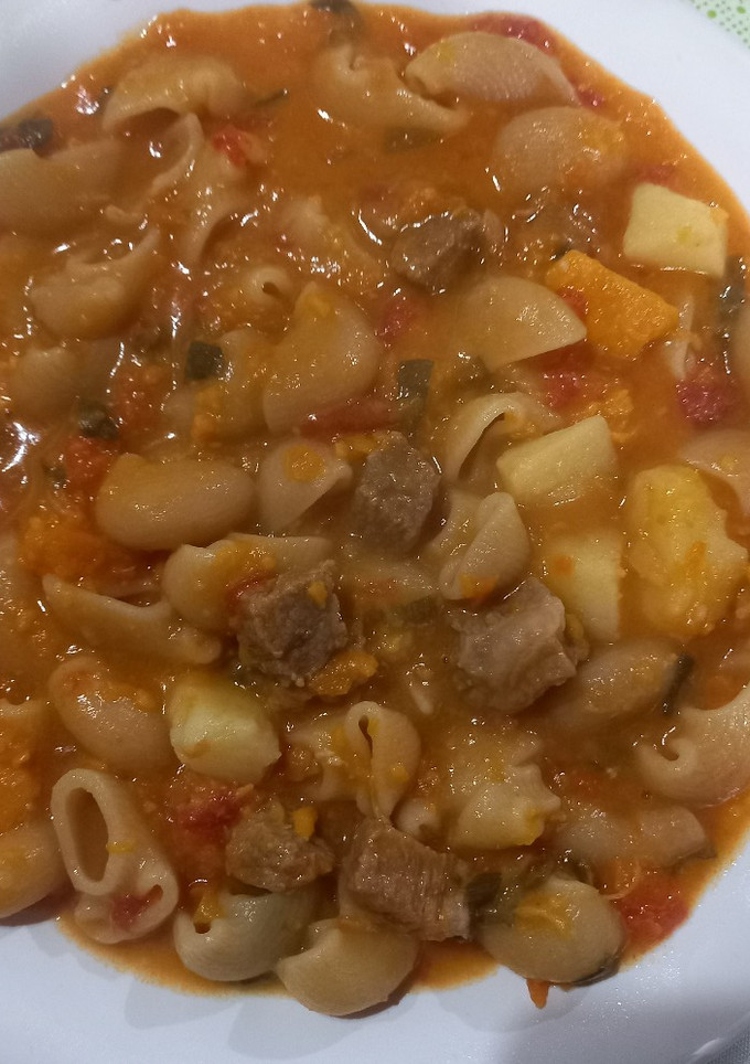 Una foto de Guiso de fideos coditos