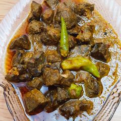 A picture of Kaleji masala.