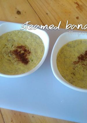 Foto resep Snack MPASI 6M+ - Steamed Egg Banana