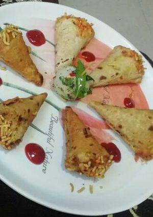 A picture of Leftover Roti Cones.