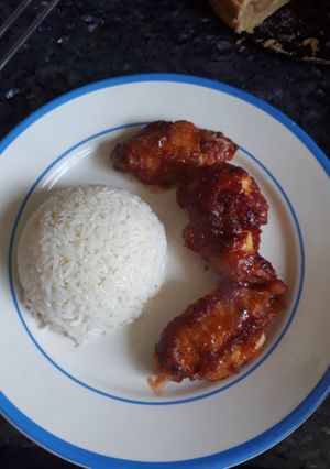 Una foto de Alitas a la bbq