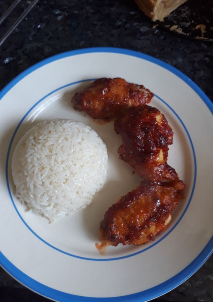 Una foto de Alitas a la bbq