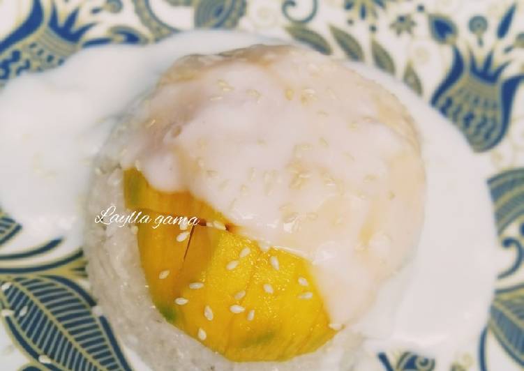 Bagaimana Menyiapkan MANGO sticky rice yang Enak Banget