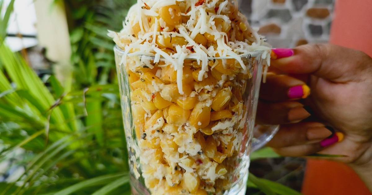 Italian Corn Chaat Cup Cheese Sweet Corn Chaat Recipe Recipe by Memoir Mug Cookpad