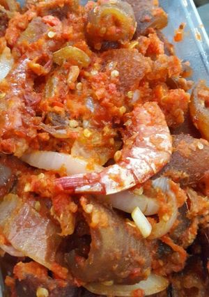 A picture of Peppered prawns.