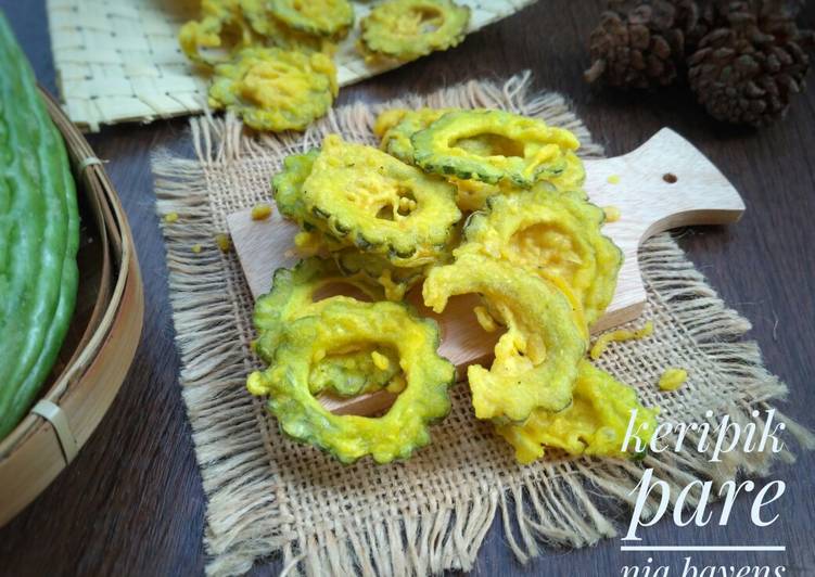 Cara mudah meracik Keripik pare (#pr_paitpaitsyedeep) yang Lezat