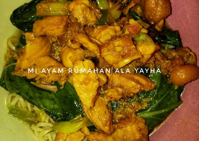 Mi ayam rumahan