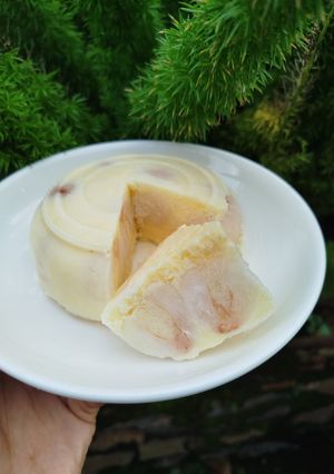 Hình của món Kem sữa chua xoài vải.