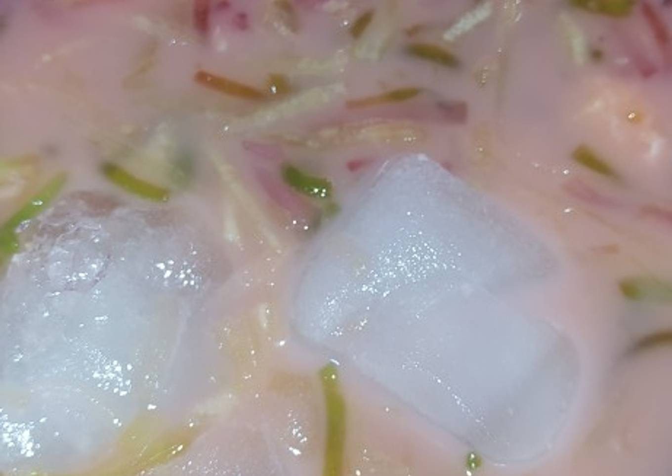 Es cendol blewah melon serut