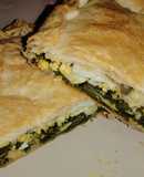 Torta de espinaca y pollo