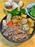 Bún Riêu Cua Tóp Mỡ Mọc Giòn