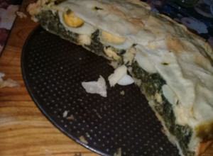 Una foto de Tarta de acelga, huevo y queso fresco. Ideal frezzer