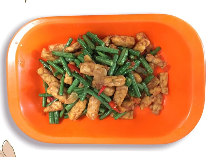 Cara Gampang Membuat Resep Tumis kacang panjang tempe yang  Bikin Ketagihan Anti Ribet, Menggugah Selera