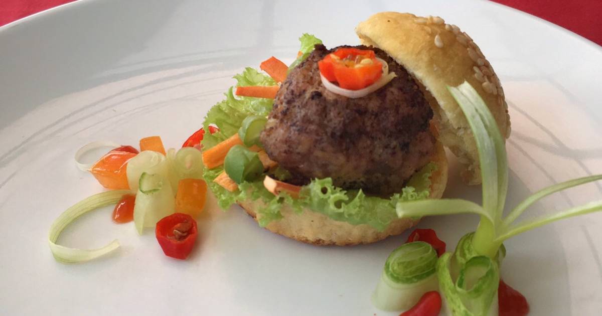Resep Homemade Juicy Patty Burger oleh Pratiwi Pramuharsih Cookpad