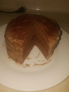 Una foto de Bizcocho de chocolate en sartén