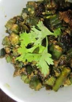 A picture of Instant Bhindi masala.