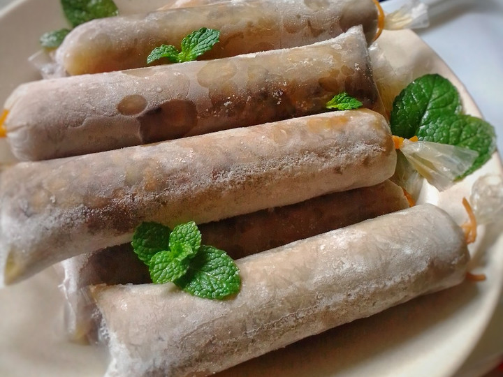 Cara Gampang Membuat Es Lilin kacang ijoo, Lezat