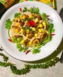 Cơm chiên nấm hương hạt sen tiêu xanh