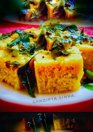 গুজরাটি ধোকলা (gujarati dhokla recipe in Bengali) রেসিপির প্রধান ছবি