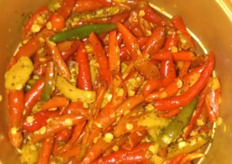 Recipe: Eating on a Dime Lal mirchi achaar