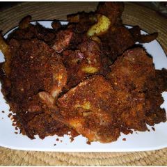 A picture of Home made tsire/ suya.