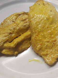 Una foto de Pechugas de pollo al curry
