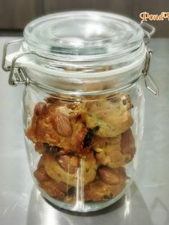 รูปของ คุ๊กกี้แอลมอนด์-ลูกเกด-เม็ดมะม่วง #เบเกอรี่ง่ายๆ