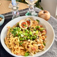 A picture of Silken Tofu Peanut Noodles.