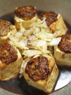 醬燒豆腐鑲肉 的食譜成品照片