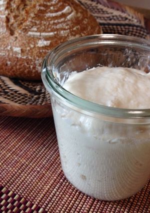 A picture of How to Make Raisin Yeast Sourdough Starter.