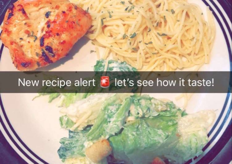 How to Make Any-night-of-the-week Stove Top Buttered Chicken w/ Lemon Zested Angel Pasta