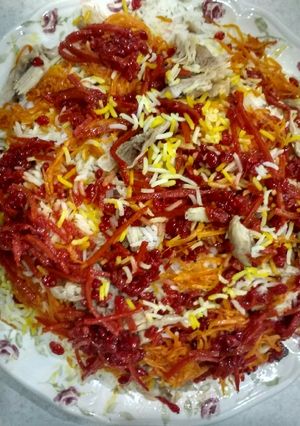 عکسی از دستور هویج پلو