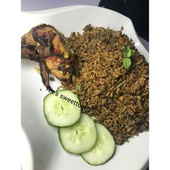 A picture of Oven grilled peppered chicken.