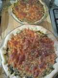 Tartas de puerro y requesón