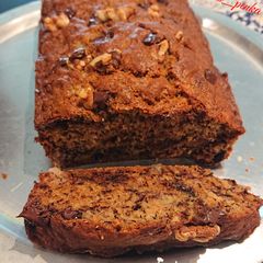 A picture of Nutty choco banana cake.