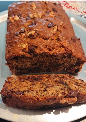 A picture of Nutty choco banana cake.