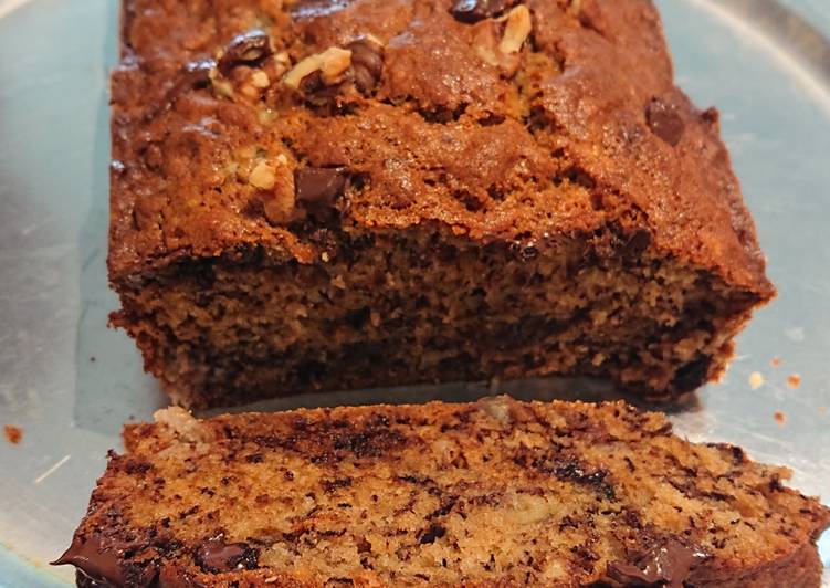 Recipe of Perfect Nutty choco banana cake