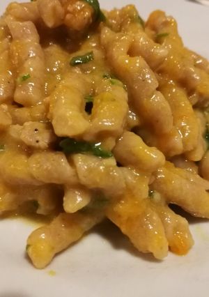 Foto di Torciglioni zucca,salsiccia e rucola