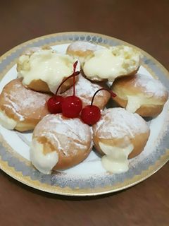 Foto resep Donat Isi Custard