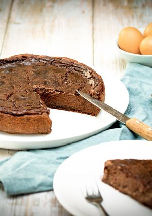 Une photo de Flan pâtissier au chocolat