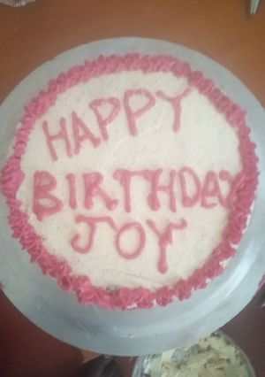 A picture of Coconut strawberry pound cake.