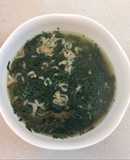 Canh lá khoai lang nấu moi