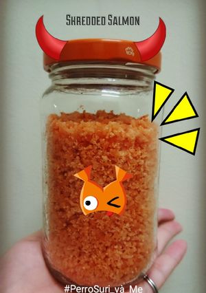 Hình của món Shredded salmon - Ruốc cá hồi.