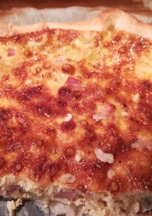 Une photo de Quiche jambon/fromage râpé