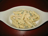 Penne con pollo sin sal agregada