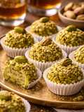 Brigadeiro de Pistache Italiano com Chocolate Branco e Licor Brasileiro