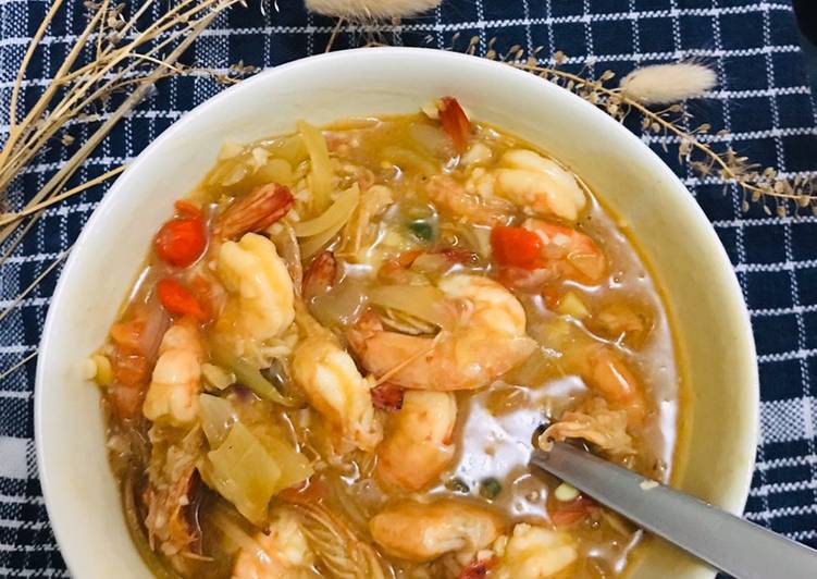 Resep Unggulan Udang Saus Padang Ala Seafood Tenda Resep Masakanku