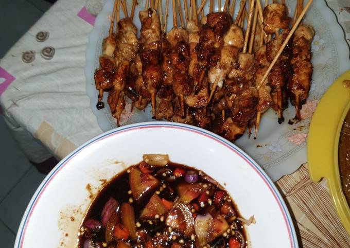 Resep Sate Ayam bumbu kecap, Bikin Ngiler