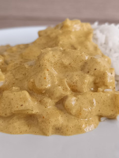 Una foto de Pollo al curry